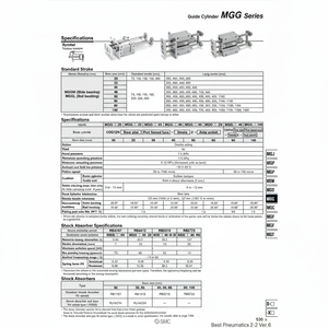 คู่มือการใช้งานระบบนิวเมติกส์ MGGLB20-200 - Product Image 1