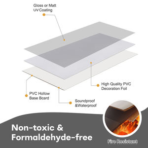 Plaques <span class=keywords><strong>de</strong></span> plafond en <span class=keywords><strong>PVC</strong></span> en forme <span class=keywords><strong>de</strong></span> bande, panneaux muraux imperméables en <span class=keywords><strong>PVC</strong></span> pour <span class=keywords><strong>salle</strong></span> <span class=keywords><strong>de</strong></span> <span class=keywords><strong>bain</strong></span>, pour immeuble <span class=keywords><strong>de</strong></span> bureaux - Product Image 2