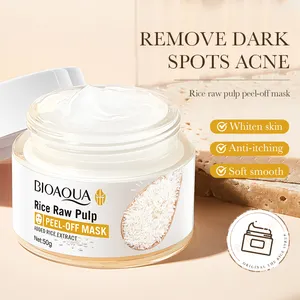 BIOAQUA Face Skin Care Products Rice Collagen Nourishing Smooth Skin Deep Peeling Moisturizing Whitening Organic Facial Mask