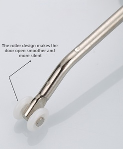 غالق باب زنبركي من الفولاذ المقاوم للصدأ، مفصلات أوتوماتيكية قابلة للتعديل، مانع انزلاق للأبواب المنزلية، إغلاق هادئ - Product Image 4