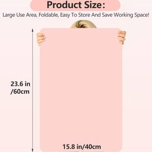 Vente en gros d'usine <span class=keywords><strong>OUBA</strong></span> Modèle 002 Salon de manucure rose Durable Haute qualité Accoudoir pliable Tapis de nail art PVC souple - Product Image 2