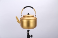 Bouilloire sifflante en aluminium jaune de style coréen 8L pour restaurant, personnalisable, écologique