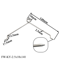 Ressort de torsion en acier inoxydable en spirale pour support de canard industriel, en forme de V, affûté, pour rôtissage