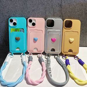 16 Pro Max 및 15용 통합 카드 홀더 및 끈이 달린 동물 디자인 무광 마감 보호 케이스 - Product Image 6