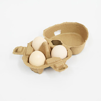 Lot de 3 boîtes à œufs en forme de cœur, emballage cadeau écologique, plateau en pulpe biodégradable pour œufs de ferme et de Pâques