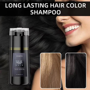 Shampoo colorant capillaire permanent à base de plantes Natura Black Herbal Plant Formula, 200 ml, marque privée OEM, <span class=keywords><strong>coloration</strong></span> douce et rapide - Product Image 5