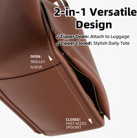 Sac fourre-tout de luxe marron pour femme RZCK 2026, grande capacité, en cuir véritable italien, pour ordinateur portable 16 pouces, personnalisable