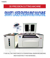 Mesin Pemotong Laser CO2 CCD Desktop 30W RF Tube Glass Tube, Mudah Dioperasikan, untuk Mengukir Akrilik, Kayu, Foto, untuk Rumah