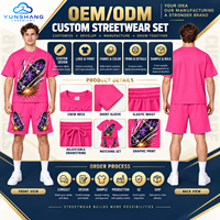 Ensemble streetwear d'été deux pièces pour homme : T-shirt et short personnalisés en mélange de coton respirant avec imprimé numérique graphique skateboard