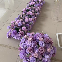 C-650 Vente en gros de boules de fleurs de couleur violette, arrangement de fleurs de couleur lavande clair, centre de table pour mariage