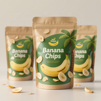 Groothandel op maat bedrukte aluminiumfolie plantain mango gevriesdroogde fruitchips snacks bananenchips staande pouch zak