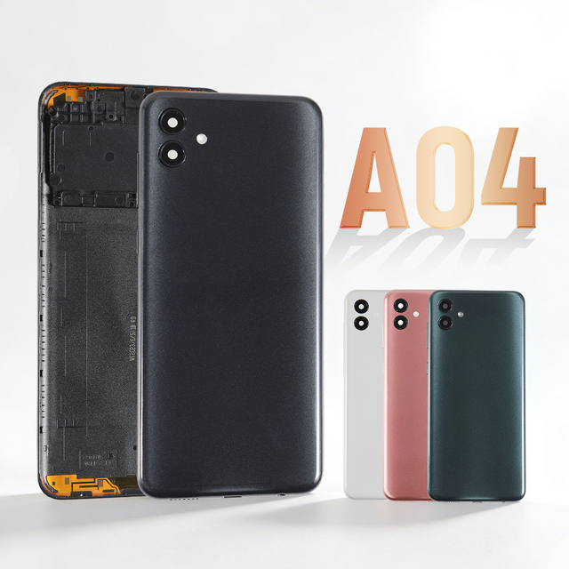 Back Cover Glass With Camera Lens for Samsung A04 A22 A30 A54 A70 S23 S24 Phone Battery Rear Case Glass Replacement Housing Part