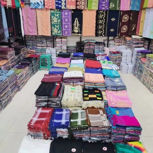 12 pièces de foulards hijab musulmans pour femmes, doux, respirants, à motifs floraux, pour un usage quotidien en été, châle en mousseline africaine durable, broderie, strass - Product Image 2