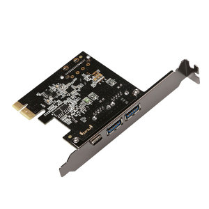 Pcie 1X đến 2 cổng USB3.0 + 1 cổng Loại C Thẻ mở rộng với thông qua/vl806 - Product Image 2