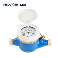 Compteur d'eau froide BMAG 15mm R160 C Multi Jet, corps en laiton, type sec, cadran rotatif à 360 degrés, IP68, personnalisable OEM pour l'eau potable