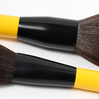 Juego de Brochas de Maquillaje Profesional de Cuatro Colores Opcionales, Portátil, con Logotipo Personalizado, de Alta Calidad, para Viajes, Marca Privada