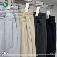 Personnalisé printemps et été lourd 410g laine cercle hommes Shorts basique lâche rue marque de mode cinq quarts pantalon Shorts décontracté
