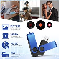Clé USB personnalisée pivotante avec disque rotatif, clé USB 4 Go 8 Go 16 Go 32 Go 64 Go 128 Go, clé USB 3.0
