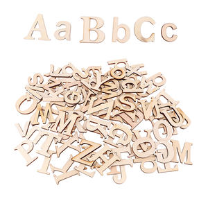 งานฝีมือไม้ขายส่ง ตัวอักษรไม้ DIY สำหรับตกแต่ง - Product Image 1