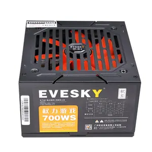 ATX 6pin Newst fuente de alimentación para juegos 500W ATX 80 plus EVESKY hasta 700WS fuente de alimentación para computadora, fuente de alimentación host de escritorio nominal 5