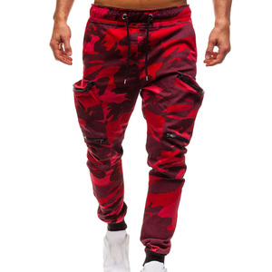 กางเกงวิ่งขายาวของผู้ชายเป็นมิตรกับสิ่งแวดล้อมผ้าฝ้ายถักแบบลำลองปรับแต่งโลโก้ได้พร้อมเชือกรูดขนาดกลางมีกระเป๋า4XL - Product Image 1