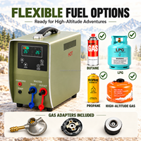 Chauffe-eau au gaz GPL portable 6 kW, chauffage instantané, chauffe-eau de douche extérieur pour le camping, le camping-car, avec pompe à eau