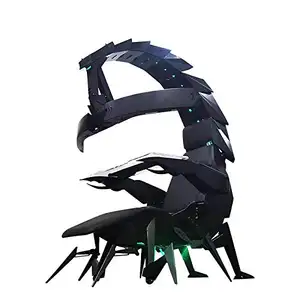 便宜的价格定制交易PU皮革蝎子专业黑色和红色办公室玩家蝎子游戏椅