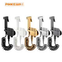 Pulvérisateur de bidet mural en acier inoxydable, pistolet de pulvérisation pour toilettes, accessoire de salle de bain pour appartement, installation facile