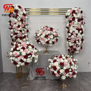 Bola de flores de mesa de boda lisa de 65cm personalizada, elegante arreglo de seda hecho a mano para el Día de San Valentín o bodas elegantes suaves - Product Image 2