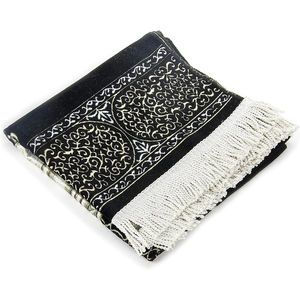 Tapis de prière islamique moderne motif de broderie musulmane imprimé animal tapis de cuisine en polyester coussiné carré tressé - Product Image 2