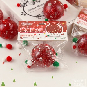 Pelota Blanda de Maltosa Navideña con Purpurina y Lentejuelas de Copo de Nieve, Juguete Antiestrés para Apretar, Regalo de Fiesta para Aliviar el Estrés y la Ansiedad - Product Image 2