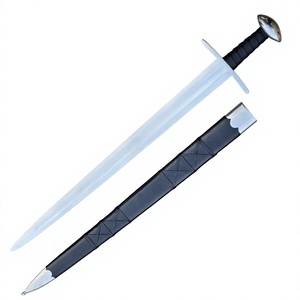 Épées vikings – Épée viking artisanale haut de gamme – Style Ulfberht, acier carbone pleine tige, prête pour le combat, pour collectionneurs - Product Image 3