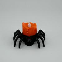 Lumières d'araignée d'Halloween, bougies LED sans flamme, supports de bougies en forme d'araignée, lumières à piles, accessoires d'Halloween