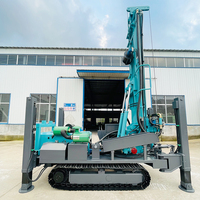 Machine de forage de puits robuste de 180 m avec contrôle hydraulique stable pour l'approvisionnement en eau rural