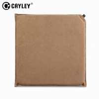 Coussin de camping auto-gonflant de 4 cm d'épaisseur, surface en daim portable, coussin de chaise d'extérieur pour le camping, la randonnée, le pique-nique, les activités de plein air
