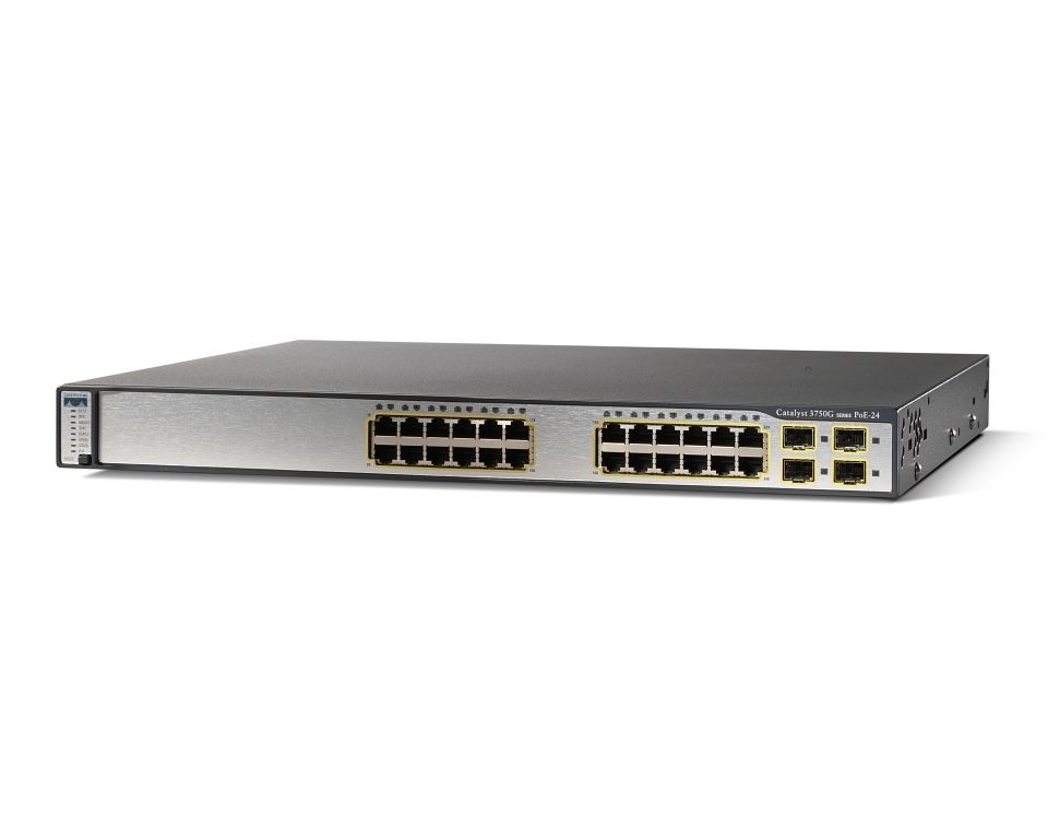 Original WS-C3750G-24PS-S 3750G series 24 Port PoE L3 Gigabit Switch in Stock