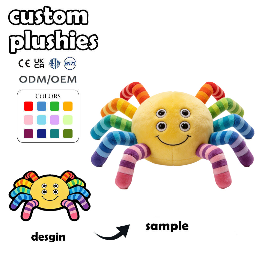Ragno di Peluche Giallo