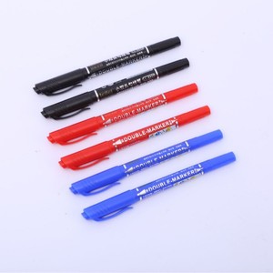 Leilei Double-Head <b>Permanent</b> <b>Marker</b> Pen LL-8858 For Cd Dvd Writing Art Use - Product Image 2