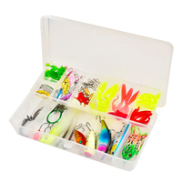 Kit de 92 leurres de pêche : Vib, Têtes plombées, Hameçons crank, Popper, Frogs, Spinners, leurres pour brochet et bar, Minnow, Earthworm Combo
