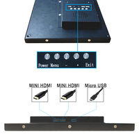 10.1 Inch HDMI Monitor Cost-effective Ultra-thin Industrial Display 30,000 Hours Life USB Powered Industrial Monitor