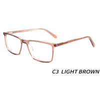Vente en gros de lunettes à monture optique en acétate de haute qualité Lunettes carrées classiques Lunettes unisexes