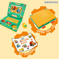 Juguete Educativo de Computadora Portátil de Plástico para Bebés y Niños con Música, Gran Venta