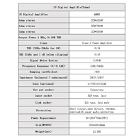 EAET AD42 17200W 2 Kanal D Sınıfı Subwoofer Güç Amplifikatörü Ev Amplifikatörü 1U Dijital Ses