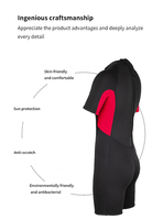 Protection solaire hommes femmes short à manches courtes une pièce surf costume plongée en apnée natation maillot de bain chaud plongée 3MM combinaison de plongée