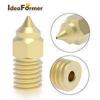 Digunakan untuk Creality Ender 7/5 3d Printer aksesoris kecepatan tinggi termal konduktivitas nozel 0.4mm/1.75mm kuningan Nozzle