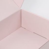 Boîte en carton ondulé à 3 couches, impression couleur UV, boîte personnalisée avec fenêtre pour l'emballage de produits de boulangerie, bonbons, cadeaux, boîte d'expédition