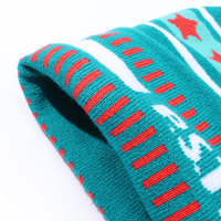 Vente d'Usine Écharpe de Club Brodée en Acrylique, Chapeau et Écharpe Tricotés Personnalisés, Écharpes Jacquard pour Supporters, Ensemble Bonnet