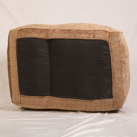 Fauteuil pouf multi-angles marron avec dossier inclinable et base robuste – Siège confortable pour coin jeux, salle de jeux, bureau