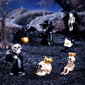 Nuevo artículo de comercio exterior transfronterizo: Resina de Halloween para figuras de murciélagos, accesorios decorativos DIY, mini artesanías de resina. - Product Image 2