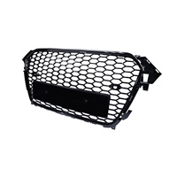 Calandre avant pour Audi A4 S4 B8 RS4 2013 2014 2015, pièces de carrosserie, grille de radiateur nid d'abeille, pare-chocs, noir brillant